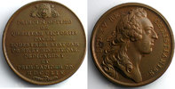 Münzen bronze Medaillen von Ludwig XV Année J.Duvivier/non signée Pose de la première pierre de la statue équestre de Louis XV à Paris 41mm SUP -