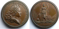 Münzen bronze Medaillen von Ludwig XV Régence de Philippe d'Orléans Ferdinand de SAINT-URBAIN L'état florissant des académies royales 44mm SUP/FDC -