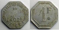 Münzen Notgeld von Messes und Militärkreise 402° Régt de DCA, Cercle & Mess des Sous-Officiers 1 F Alu, 8 24 mm TB+ -
