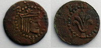Münzen Denier Spanien Philippe III LLEIDA TB+ -