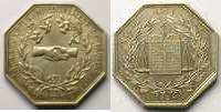 Münzen Jeton Numismatik des französischen Notariates Provins octogonal en argent TTB+/SUP -