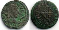Französische königlische Münzen Duplessy 1391 Sizain BARCELONE 1642 TB+