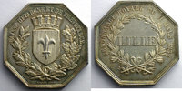 Münzen jeton Numismatik der Sparkassen Lille octogonal en argent SUP -