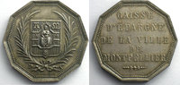 Münzen jeton Numismatik der Sparkassen Montpellier décagonal en argent SUP/FDC -