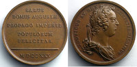 Münzen bronze Medaillen von Ludwig XV Année Duvivier/non signée Naissance du Duc d'Anjou 41mm SUP/FDC -