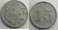 Münzen ROMBACH (Rombas) (57) Rest. Germania - M. Weber 15 (Pf) Al,R 21mm TB+/TTB -