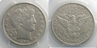 Münzen 1/2 Dollar Vereinigte Staaten von Amerika Barber (San Francisco) PCGS-AU53 TTB+ -