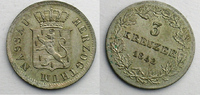 Münzen 3 Kreuzer Nassau (Herzogtum) Adolph (1839-1866) SUP -