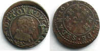 Münzen Double Tournois Ardennes Principauté de Sedan (Frédéric-Maurice de la Tour d'Auvergne 1623-1642) TTB -