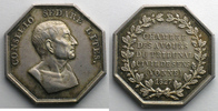 Münzen jeton Numismatique de la Justice Avoués octogonal en argent Chambre des Avoués du Tribunal Civil de Sens (Yonne) TTB+/SUP -