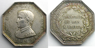 Münzen jeton Numismatique du commerce et de l'artisanat Commerce de Bois et Charbons Approvisionnement de Paris - Bois à brûler octogonal en argent TTB+/SUP -