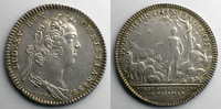 Münzen jeton rond en argent Jetons des alten Regims Corporations et Professions diverses Volailles (Jurés vendeurs de) Louis XV TB+/TTB -