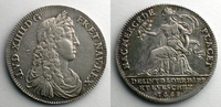 Münzen Jeton rond en argent Herzogtum von Lothringen Charles IV en éxil (1634-1661) Louis XIV TTB -