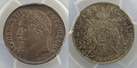 Münzen 2 Francs G.527 Napoléon III tête laurée (Strasbourg) PCGS-MS65 FDC -