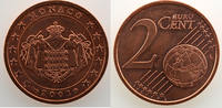 Münzen 2 Cent Rainier III (1949-2005) G.173 Armes des Grimaldi SUP/FDC -
