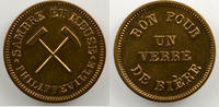 Münzen Belgien Notgeld Philippeville Sambre et Meuse Bon pour un verre de bière Lt, R 20mm SUP -