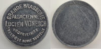 Münzen Jeton PARIS (75) Grande Brasserie Alsacienne Lucien Vonesch publicitaire rond en aluminium uniface SV 28mm SUP/FDC -