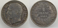 Münzen 1 Franc G.460 Napoléon III tête nue (Paris) TB/TB+ -