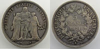 Münzen 5 Francs G.744 Hercule Camélinat (Paris) diff. trident TB+/TTB -