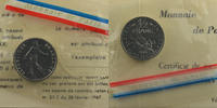 Münzen 1/2 Franc Dickabschläge V° République G.429P Piéfort en nickel FDC -