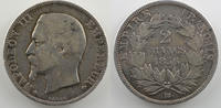Münzen 2 Francs G.523 Napoléon III tête nue (Strasbourg) TB/TB+ -