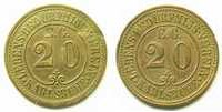 Münzen Karlsruhe (Baden) Lebens bedürfniss Verein EG 20 (Pf) TB+/TTB -