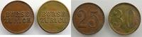Münzen 30 Rappen Schweiz, Notgeld und Jetons Zürich, Börse 25 et (21mm) TTB -
