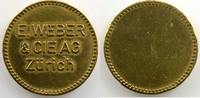 Münzen Jeton Schweiz, Notgeld und Jetons Zürich, E. Weber et Cie AG uniface sans valeur faciale Laiton, 24mm TB+/TTB -