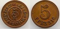 Münzen 5 Pfennig Rheinfelden (Baden) Arb-Consum d. A.J.A.G. Cuivre, 20mm TTB+ -