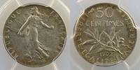 Münzen 50 Centimes G.420 Semeuse PCGS-MS62 SUP/FDC -