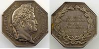 Münzen Jeton Numismatik der Versicherungsgesellschaften Le Nord octogonal en argent 30mm Louis-Philippe I Lille Incendie SUP -