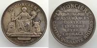 Münzen jeton rond en argent Numismatik der Versicherungsgesellschaften La Foncière 37mm Incendie - Chômage SUP -