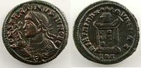 Münzen Centenionalis ou Nummus Constantinus II (317-340) R/ BEATA TRANQVILLITAS (Trèves / Trier 321) TTB+/SUP -