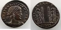 Münzen Centenionalis ou Nummus Constantinus II (317-340) R/ GLOR-IA EXERC-ITVS (Trèves / Trier, 2° officine 332-333) SUP -