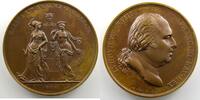 Münzen Bronze Medaillen von Louis XVIII Handelsvertrag mit Amerika Andrieu/Gayrard 50.5mm Traité de Commerce avec l'Amérique SUP/FDC -