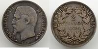 Münzen 2 Francs G.523 Napoléon III tête nue main-ancre (Paris) TTB -