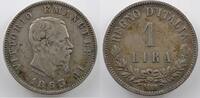 Münzen 1 Lira Italien Vittorio Emanuele II (1861-1878) BN (Milan/Milano) TB+/TTB -