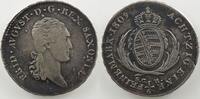 Münzen 1/6 Thaler Sachsen, Königreich Friedrich August I (1806-1827) SGH (Dresde) TB+ -