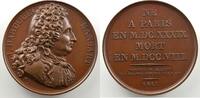 Münzen bronze Numismatische von berühmten Persönlichkeiten Galerie Métallique des Grands Hommes Français Jules Hardouin-Mansart (Paris 1639 - 1708) Médaille en 41mm 1817 SUP/FDC -