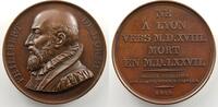 Münzen bronze Numismatische von berühmten Persönlichkeiten Galerie Métallique des Grands Hommes Français Jean de l'Orme (Lyon 1518 - 1577) Médaille en 41mm 1819 SUP/FDC -