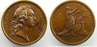 Münzen bronze Metz Médailles diverses F. Marteau Convalescence du Roi Louis XV à Metz médaille en 41mm SUP/FDC -