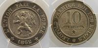 Münzen 10 Cent Belgien Léopold I (1831-1865) . PCGS-MS67 FDC exceptionnel -