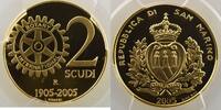Münzen 2 Scudi San Marino (Rome) Rotary International PCGS-PR70DCAM Belle Epreuve/Proof -