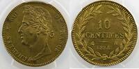 Münzen 10 Cent G.201 Charles X 10 Centimes ND A Essai laiton PCGS-SP64 pr.FDC -