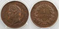 Münzen 10 Cent G.212 Refonte des monnaies de cuivre 1 Décime Essai PCGS-SP63BN SUP/FDC -