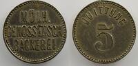Münzen MULHAUSEN (Mulhouse) (68) Mülh. Genossensch. Bäckerei 5 Quittung Ma, R 18,5 mm TTB -