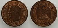 Münzen 1 Centime G.86 Napoléon III tête nue ancre (Lille) TTB -