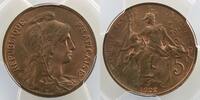 Münzen 5 Centimes G.165 Dupuis PCGS-MS63RB SUP/FDC -