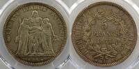 Münzen 5 Francs G.745 Hercule (Paris) PCGS-MS65 FDC -