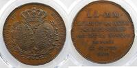 Münzen 5 Francs G.648 Visite du Roi et de la Reine des 2 Siciles François I et Marie Isabelle, Roi et Reine des Deux Siciles cuivre PCGS-SP63BN SUP/FDC -
